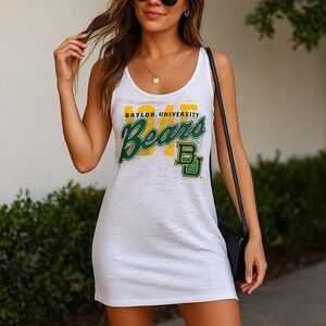 NWT Baylor University Bears Graphic Tank Dress S